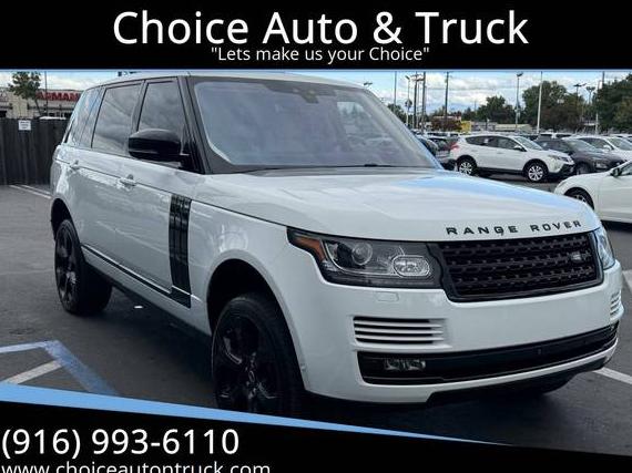LAND ROVER RANGE ROVER 2017 SALGS5FE6HA346089 image LAND ROVER RANGE ROVER 2017 SALGS5FE6HA346089 image
